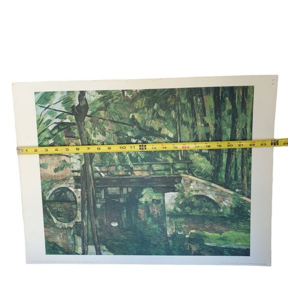 "Le Pont de Maincy (The Bridge of Maincy)" 1879 by Paul Cézanne Lithograph Print - Picture 8 of 11